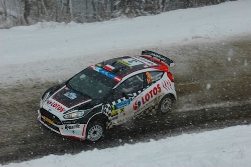 la Ford Fiesta R5di  Kajetanowicz- Baran al &quot;Jaenner Rally&quot; Freistadt-Austria