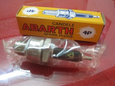 Candele originale Abarth dell'epoca, 4 punte!