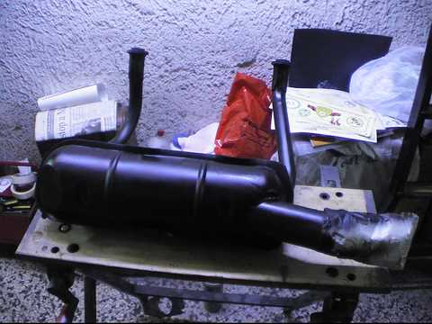 ......nuovo scarico, uscita unica &quot;top secret&quot;..........